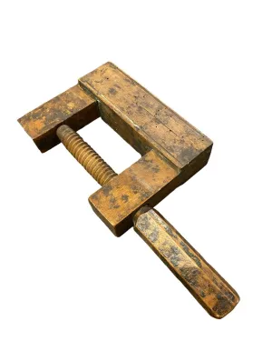 Antique French Wooden Vice