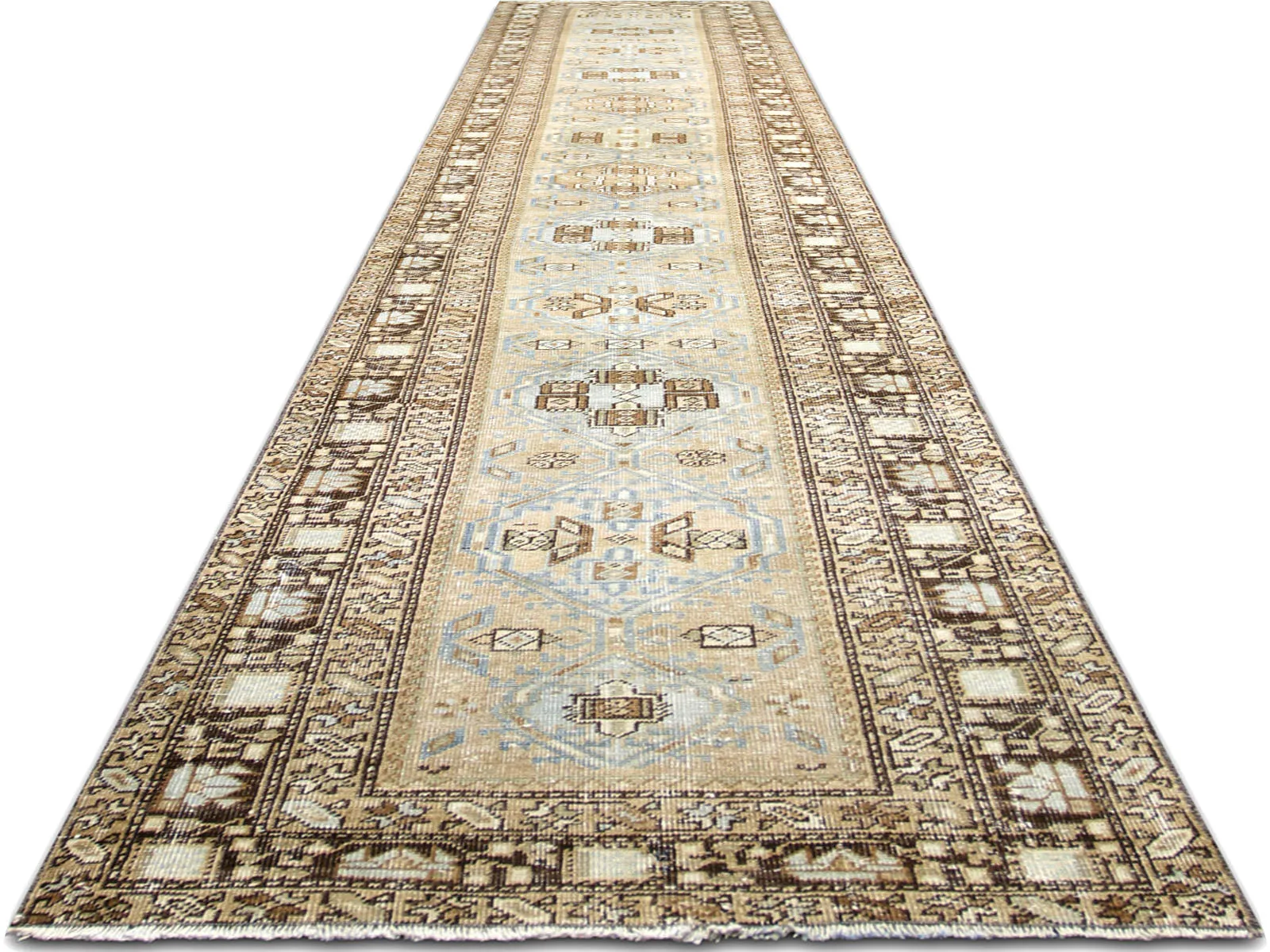 Antique Persian Melayer Runner - 2'10" x 15'3"