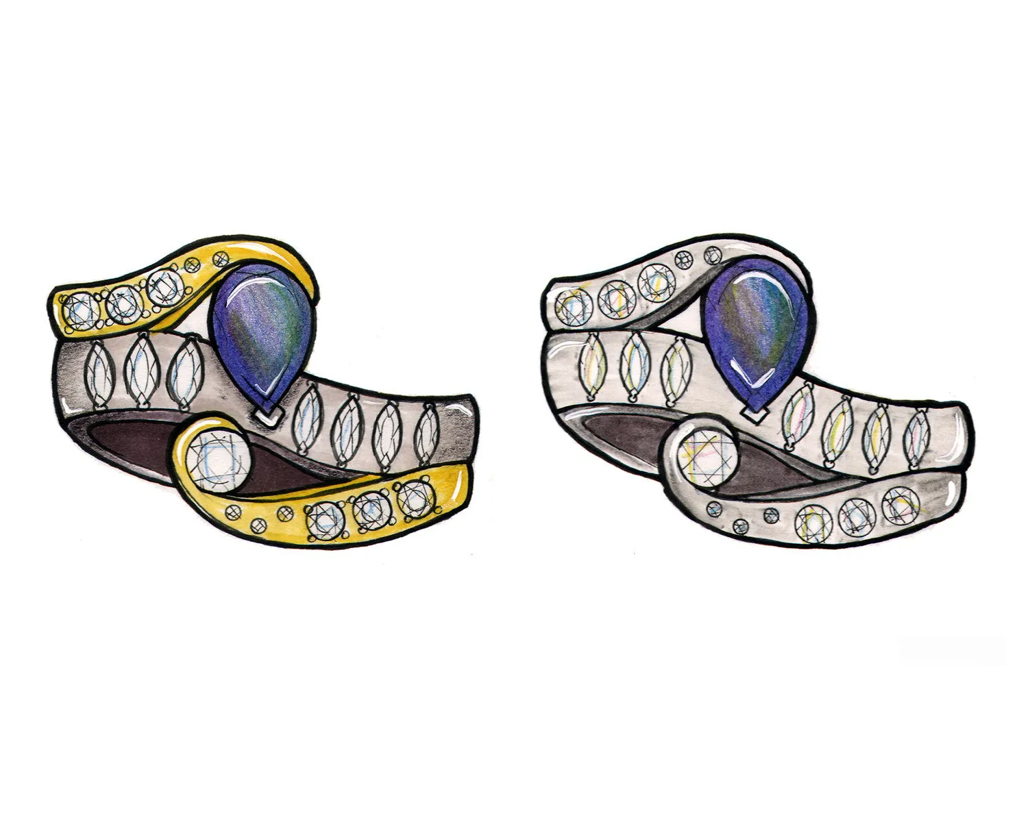 Artistic Alexandrite and Diamond Ring Redesign
