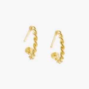 Ashley Twist Baby Hoops in 20K Peach Gold