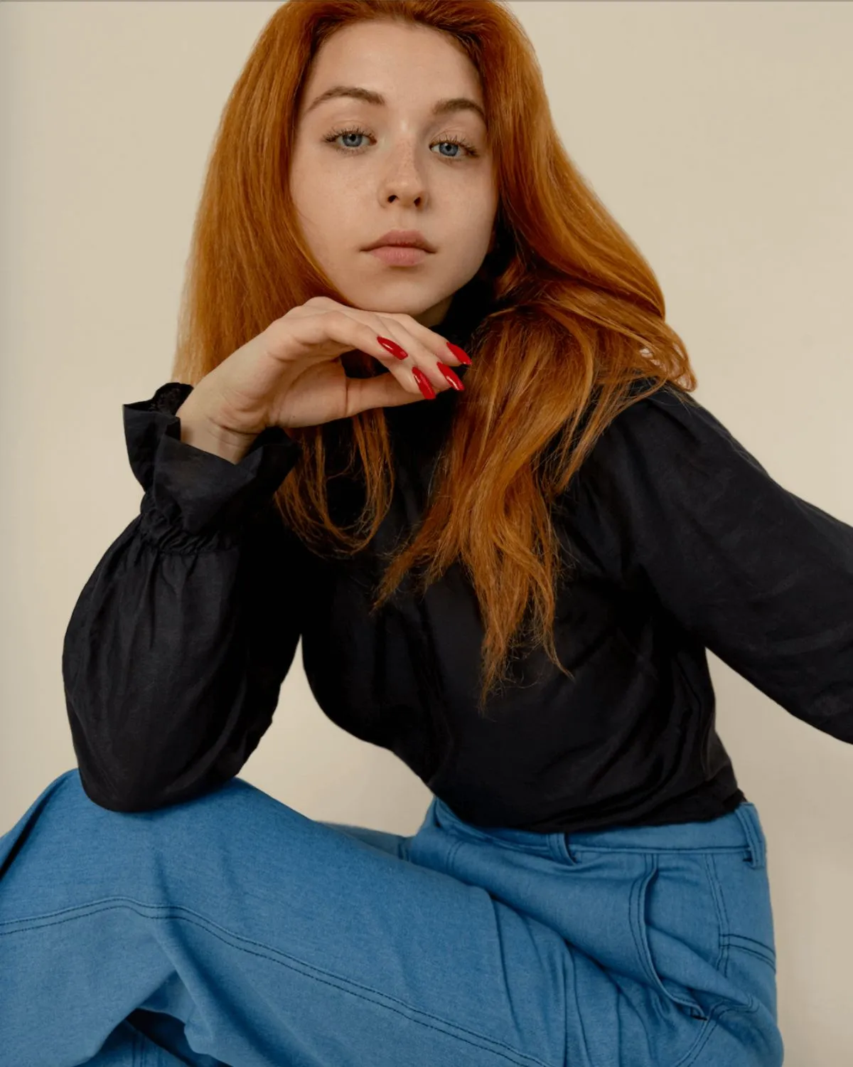 AVA BLOUSE - PEACE SILK