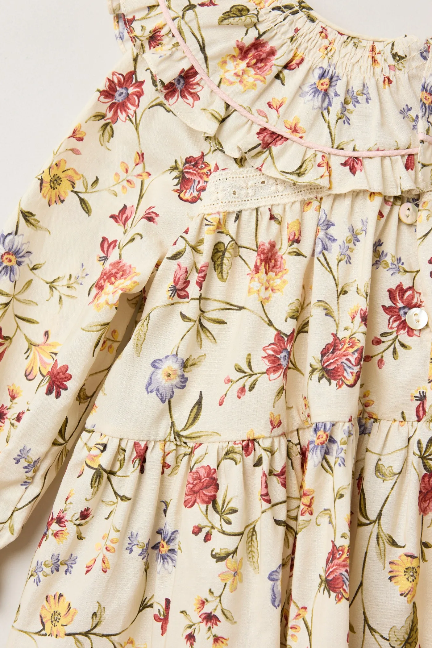 Baby Raspberry Dress in Osaka Flower
