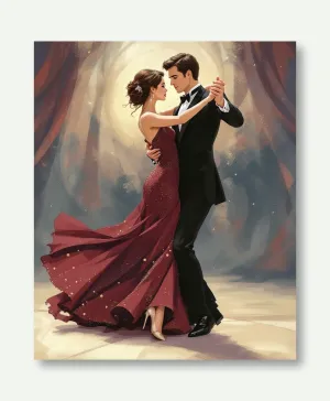 Ballroom Elegance in Motion Wall Art Poster