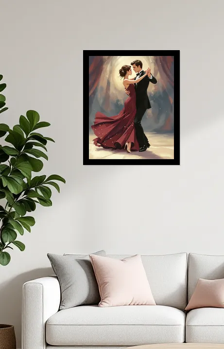 Ballroom Elegance in Motion Wall Art Poster