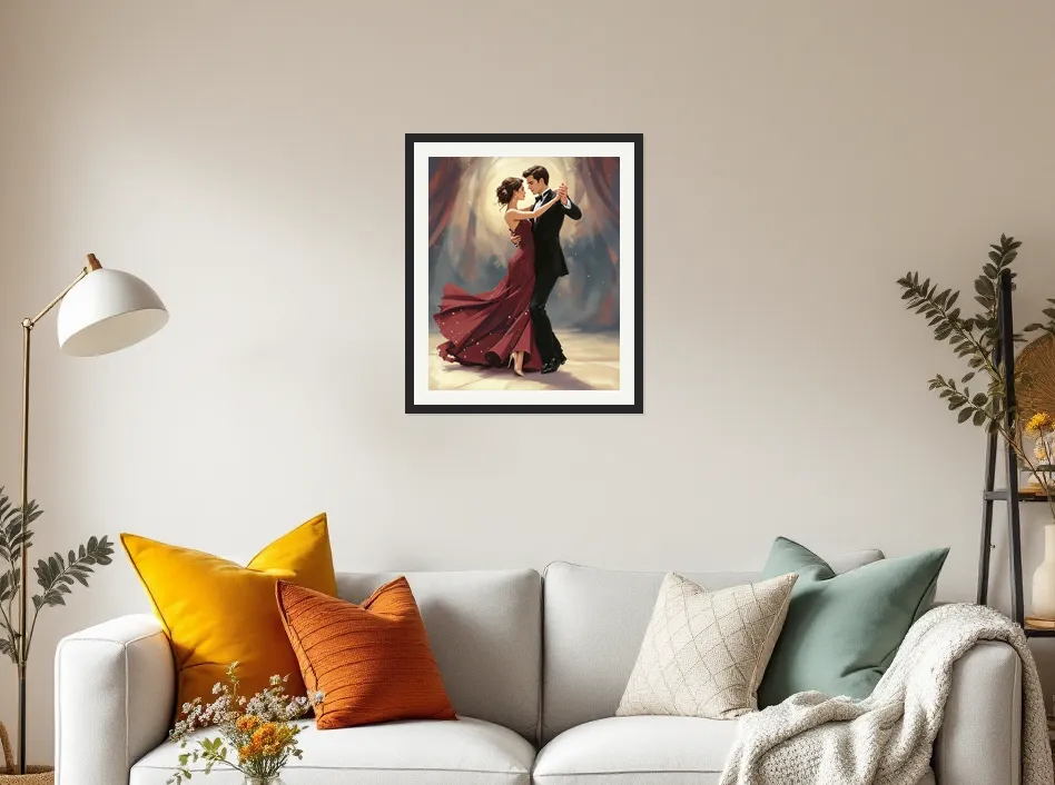 Ballroom Elegance in Motion Wall Art Poster