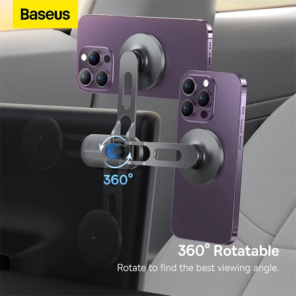 Baseus T Space Metal Folding Car Mount Magnetic Phone Holder - Galactic Silver
