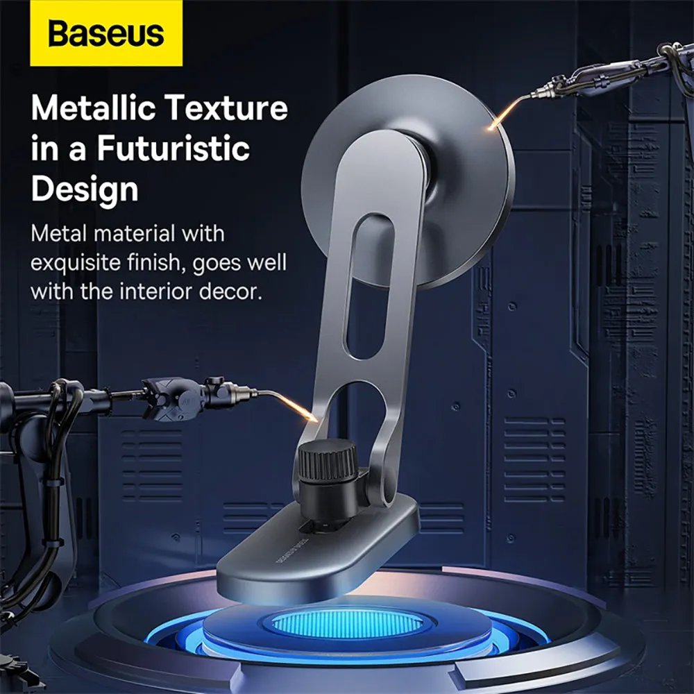 Baseus T Space Metal Folding Car Mount Magnetic Phone Holder - Galactic Silver