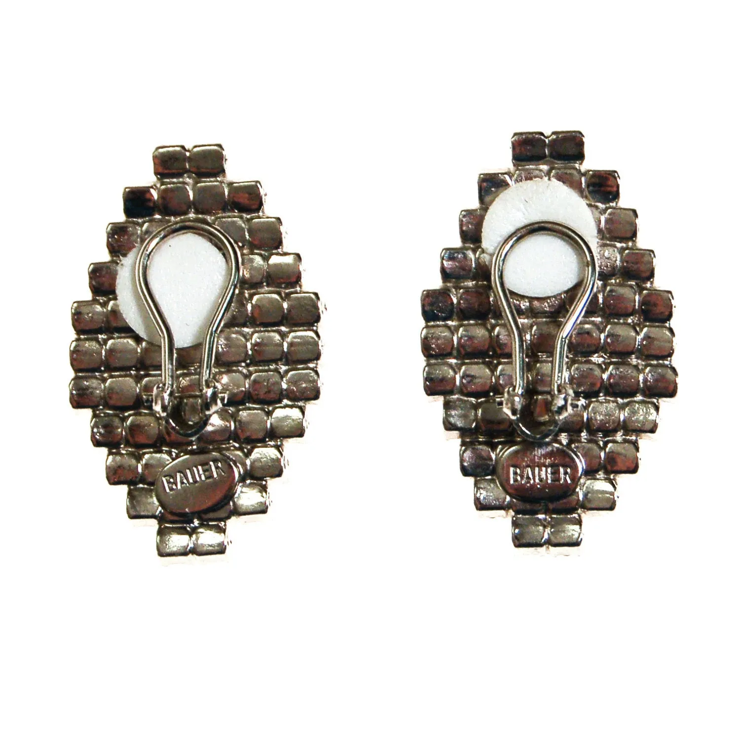 Bauer Olive Rhinestone Earrings