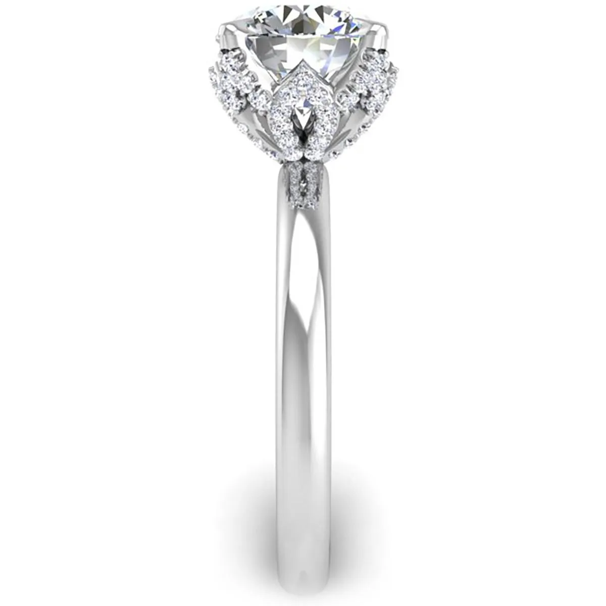 Ben Garelick 2 Carat Astra Galactic Head Solitaire Diamond Engagement Ring