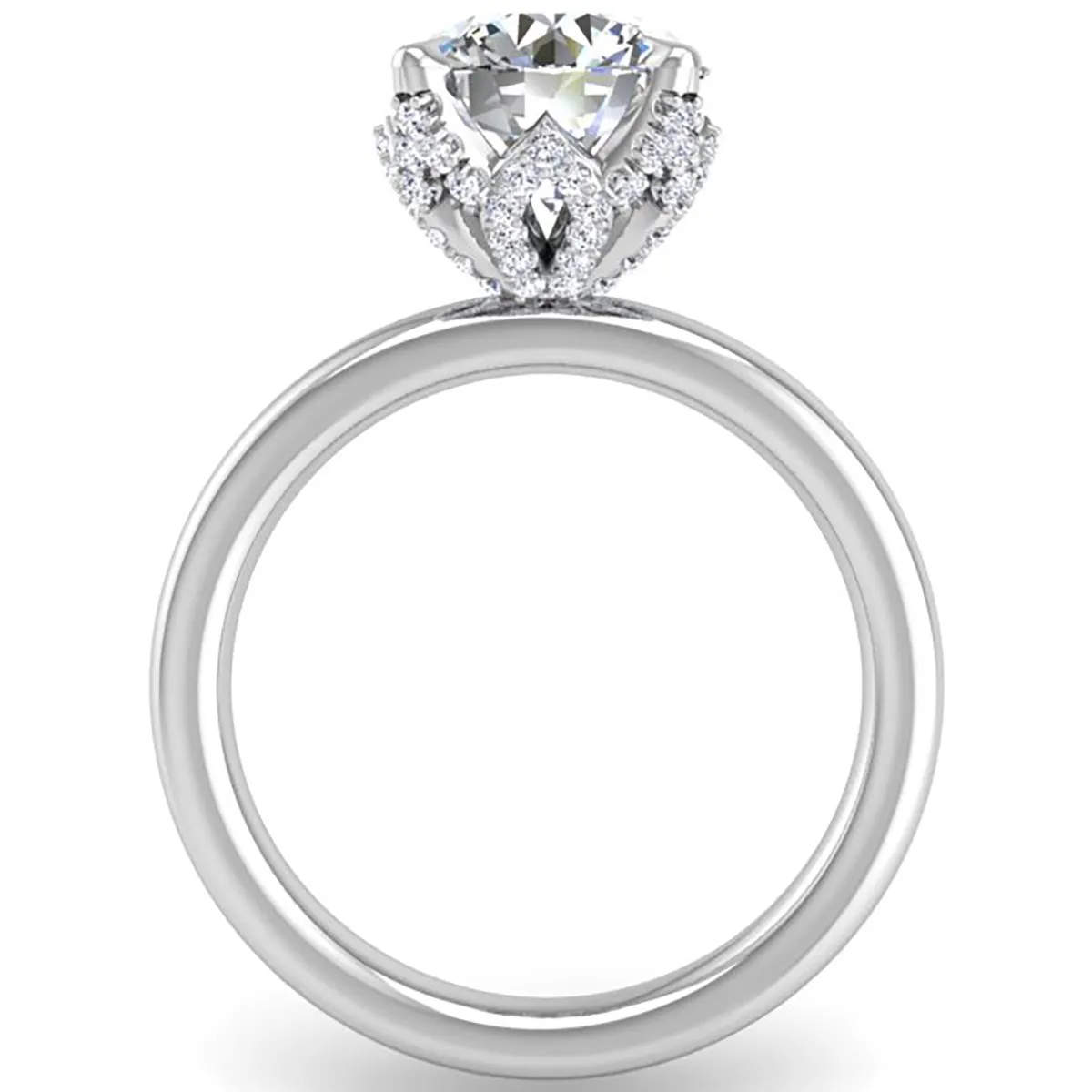 Ben Garelick 2 Carat Astra Galactic Head Solitaire Diamond Engagement Ring