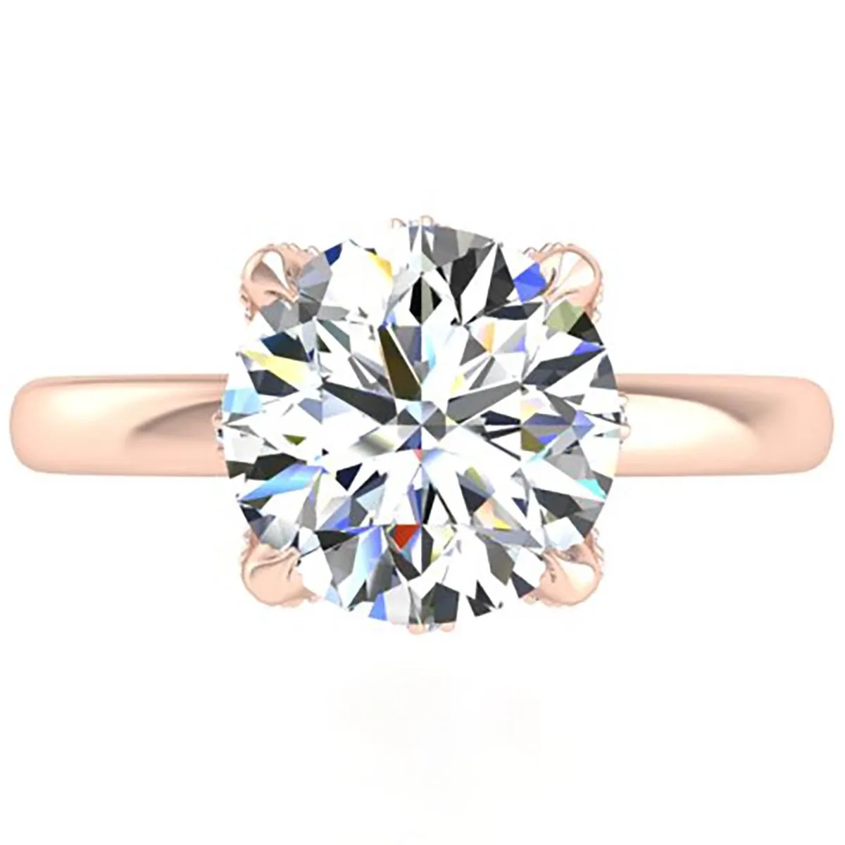 Ben Garelick 2 Carat Astra Galactic Head Solitaire Diamond Engagement Ring