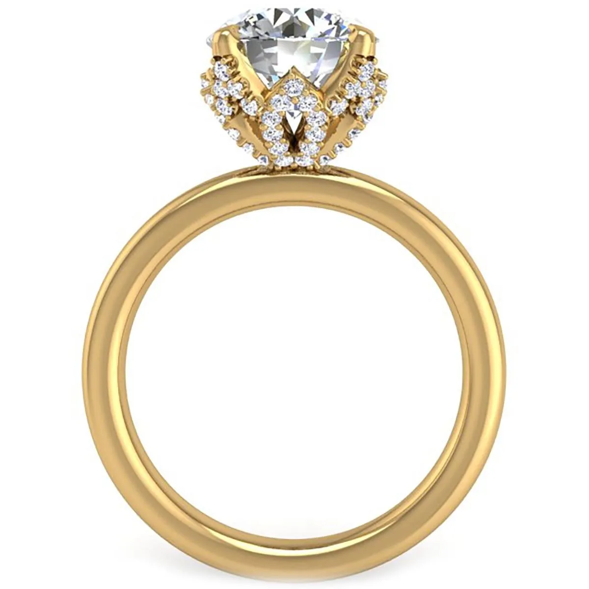Ben Garelick 2 Carat Astra Galactic Head Solitaire Diamond Engagement Ring