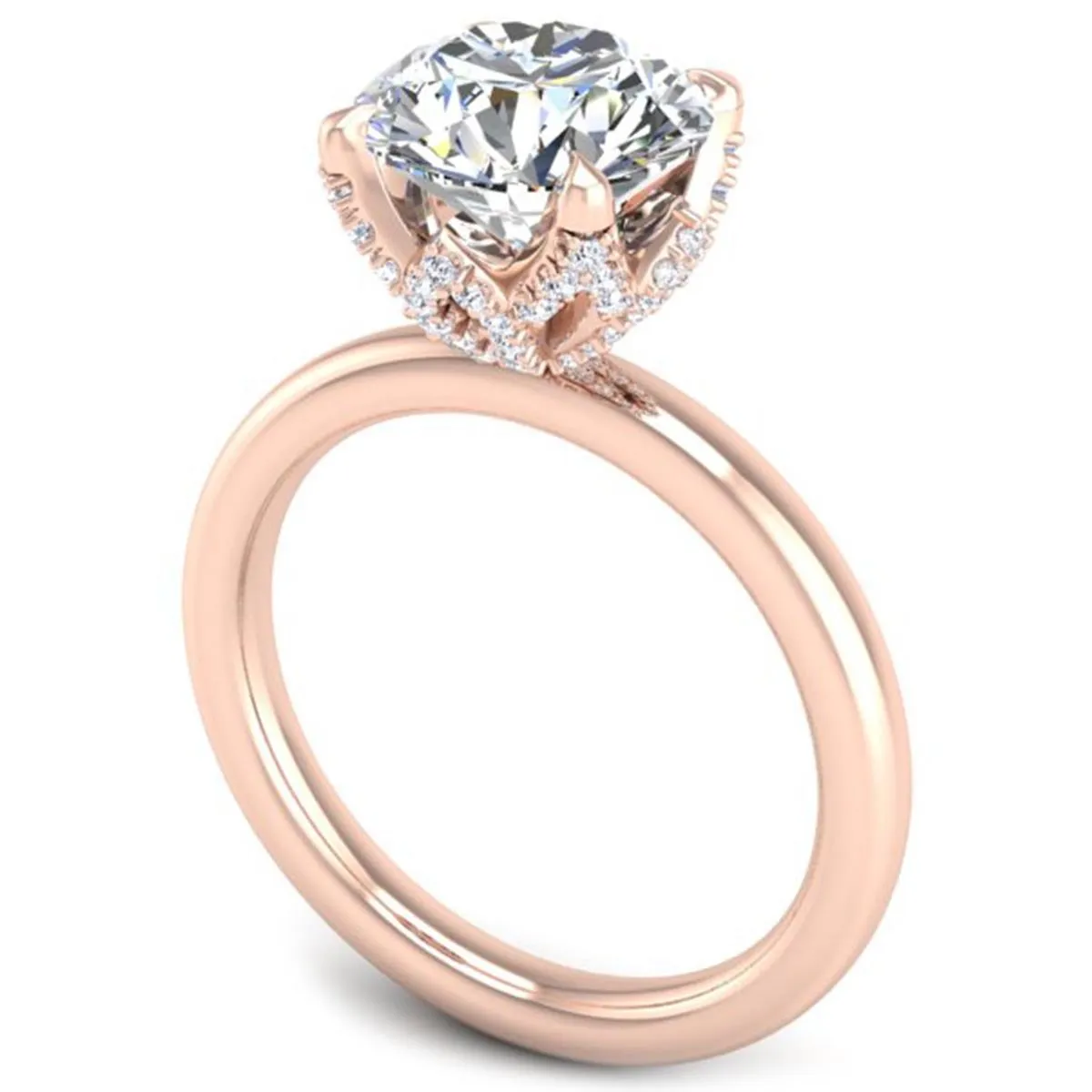 Ben Garelick 2 Carat Astra Galactic Head Solitaire Diamond Engagement Ring