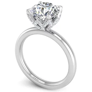 Ben Garelick 2 Carat Astra Galactic Head Solitaire Diamond Engagement Ring