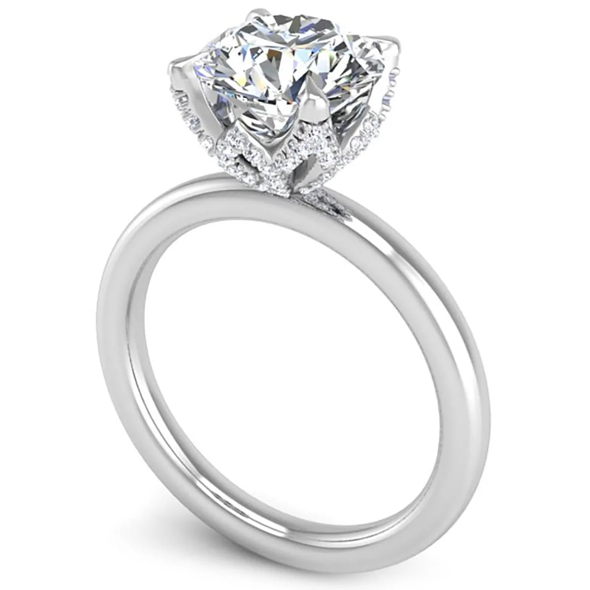 Ben Garelick 2 Carat Astra Galactic Head Solitaire Diamond Engagement Ring