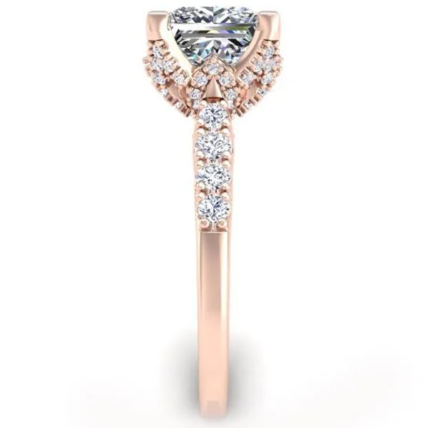 Ben Garelick Astra Galactic Head Princess Diamond Engagement Ring