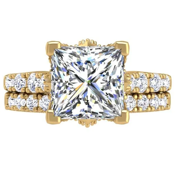 Ben Garelick Astra Galactic Head Princess Diamond Engagement Ring