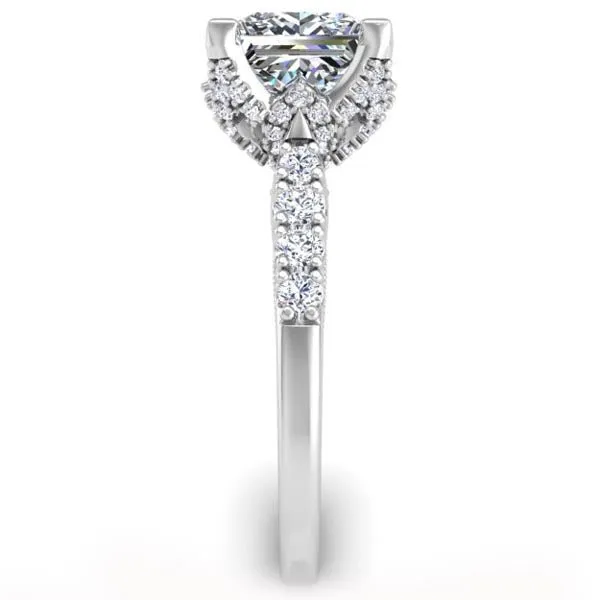 Ben Garelick Astra Galactic Head Princess Diamond Engagement Ring