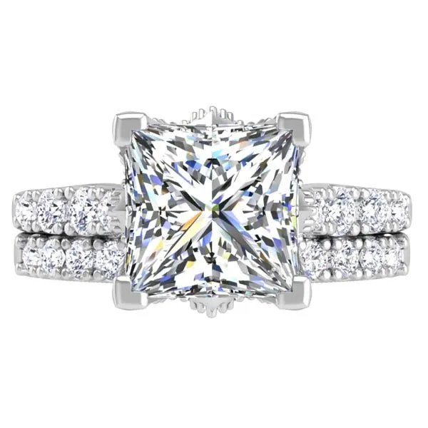 Ben Garelick Astra Galactic Head Princess Diamond Engagement Ring