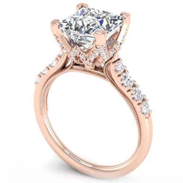 Ben Garelick Astra Galactic Head Princess Diamond Engagement Ring