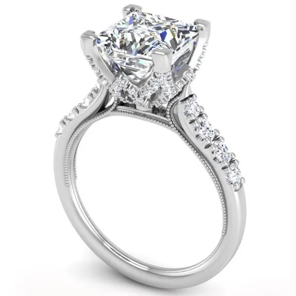 Ben Garelick Astra Galactic Head Princess Diamond Engagement Ring