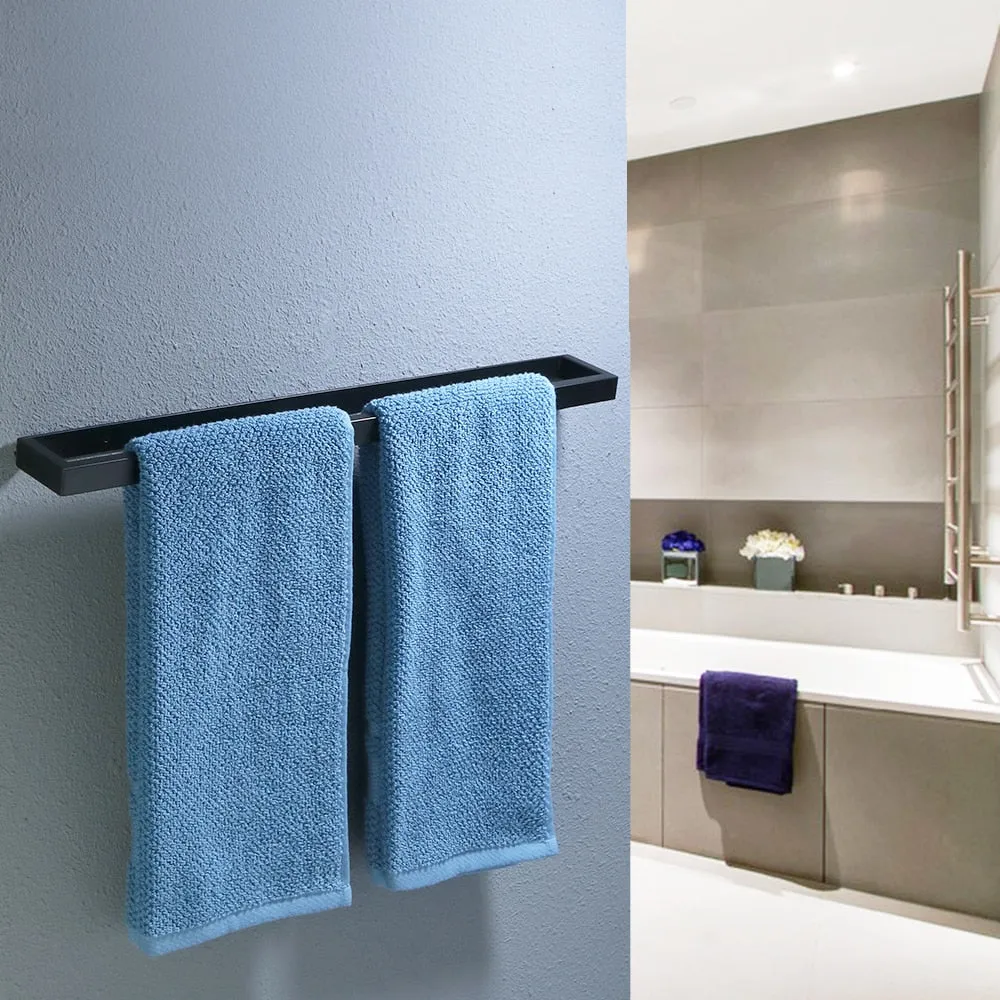 Black & Innovative Metal Towel Holder