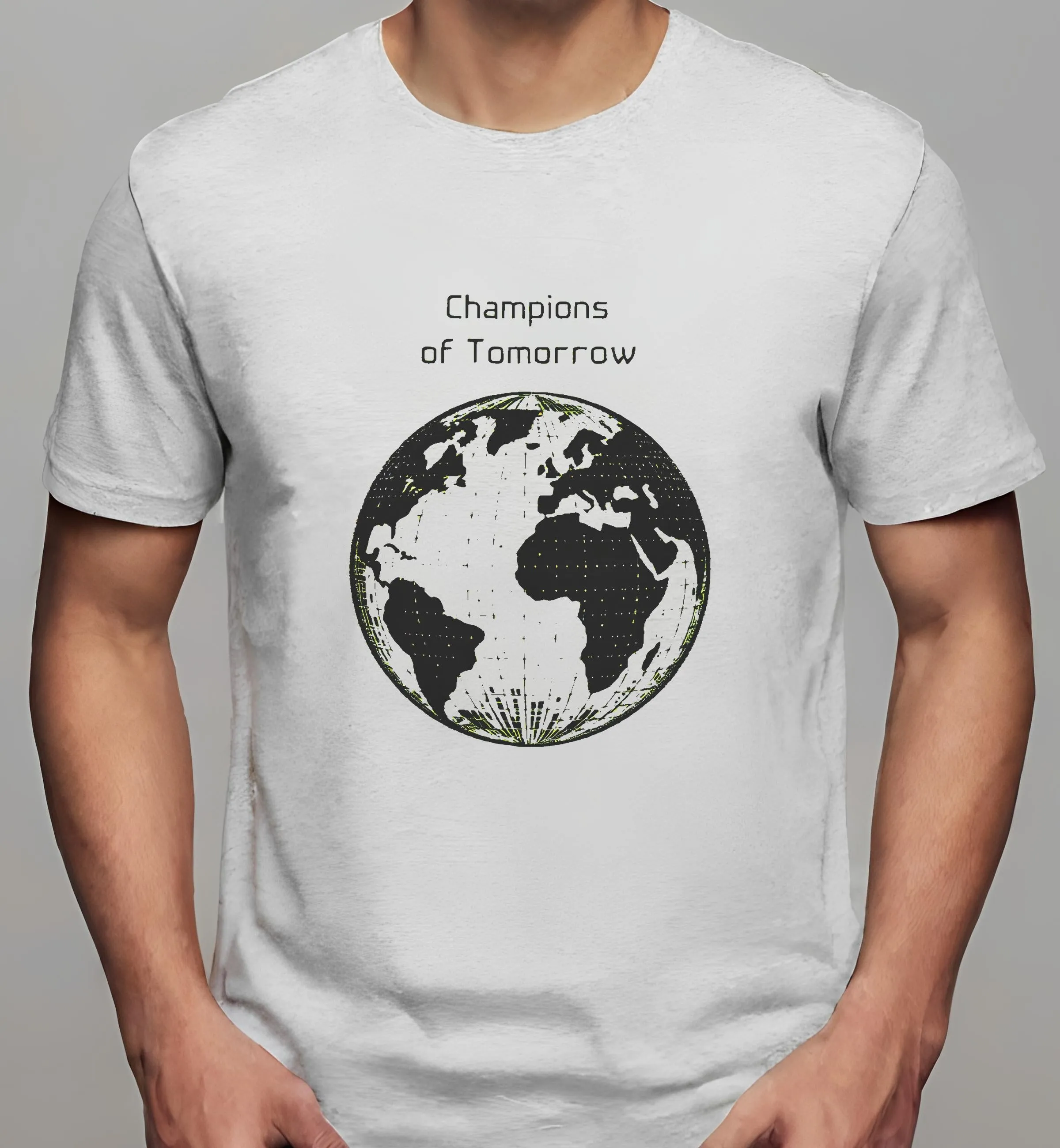 black champions t-shirt earth: Champions of Tomorrow Design | Classic T-Shirt (Unisex)