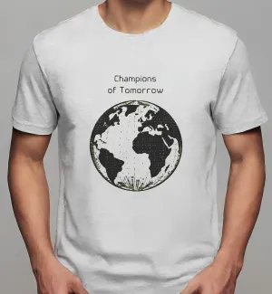 black champions t-shirt earth: Champions of Tomorrow Design | Classic T-Shirt (Unisex)