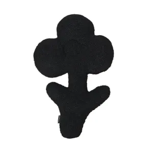 Black Floral Shaped Accent Cushion Pillow