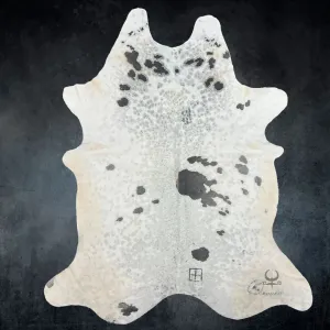 Black Spotted Cowhide Rug XL