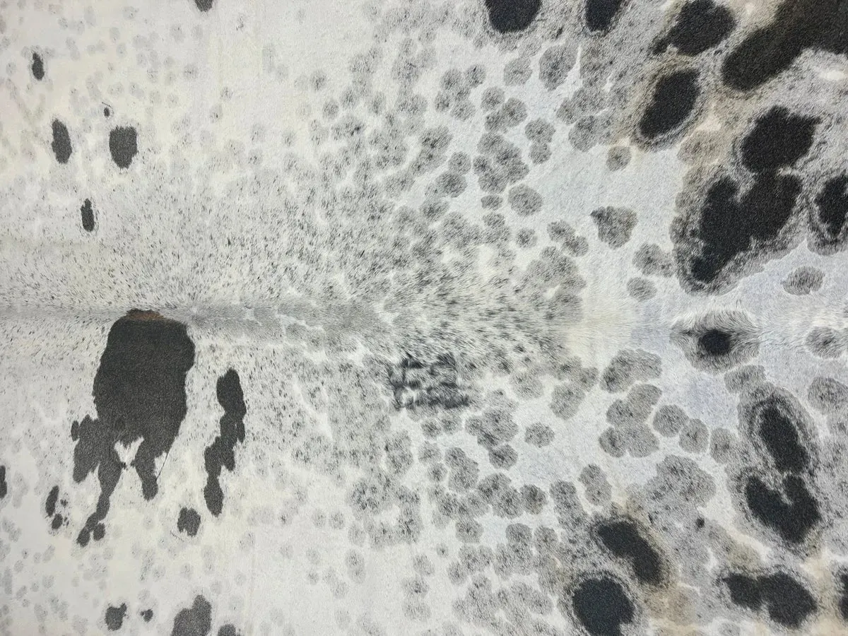 Black Spotted Cowhide Rug XL