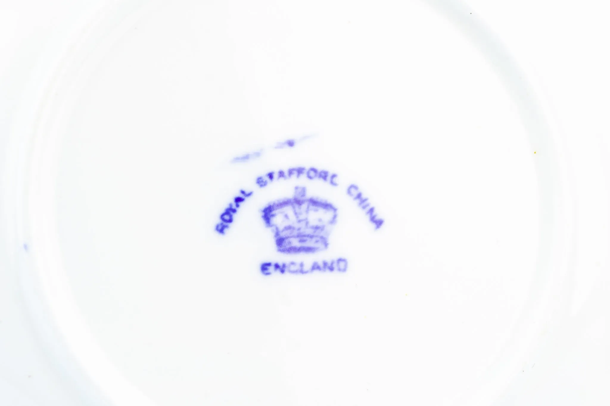 Blue & White Coffee Cup and Plate, English Early 1900s