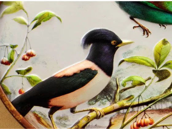 Blue Bird Paradise 3D Metal Wall Art - 2 Piece Horizontal Set