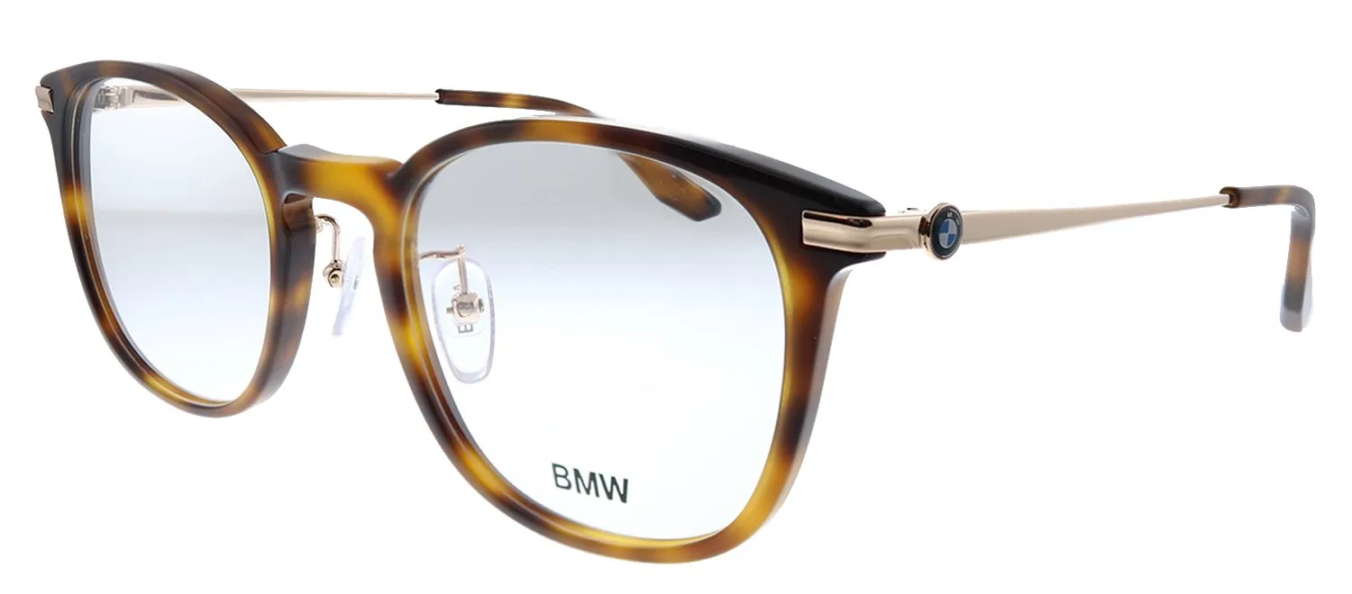 BMW BW 5021 052 Round Plastic Havana Eyeglasses with Demo Lens