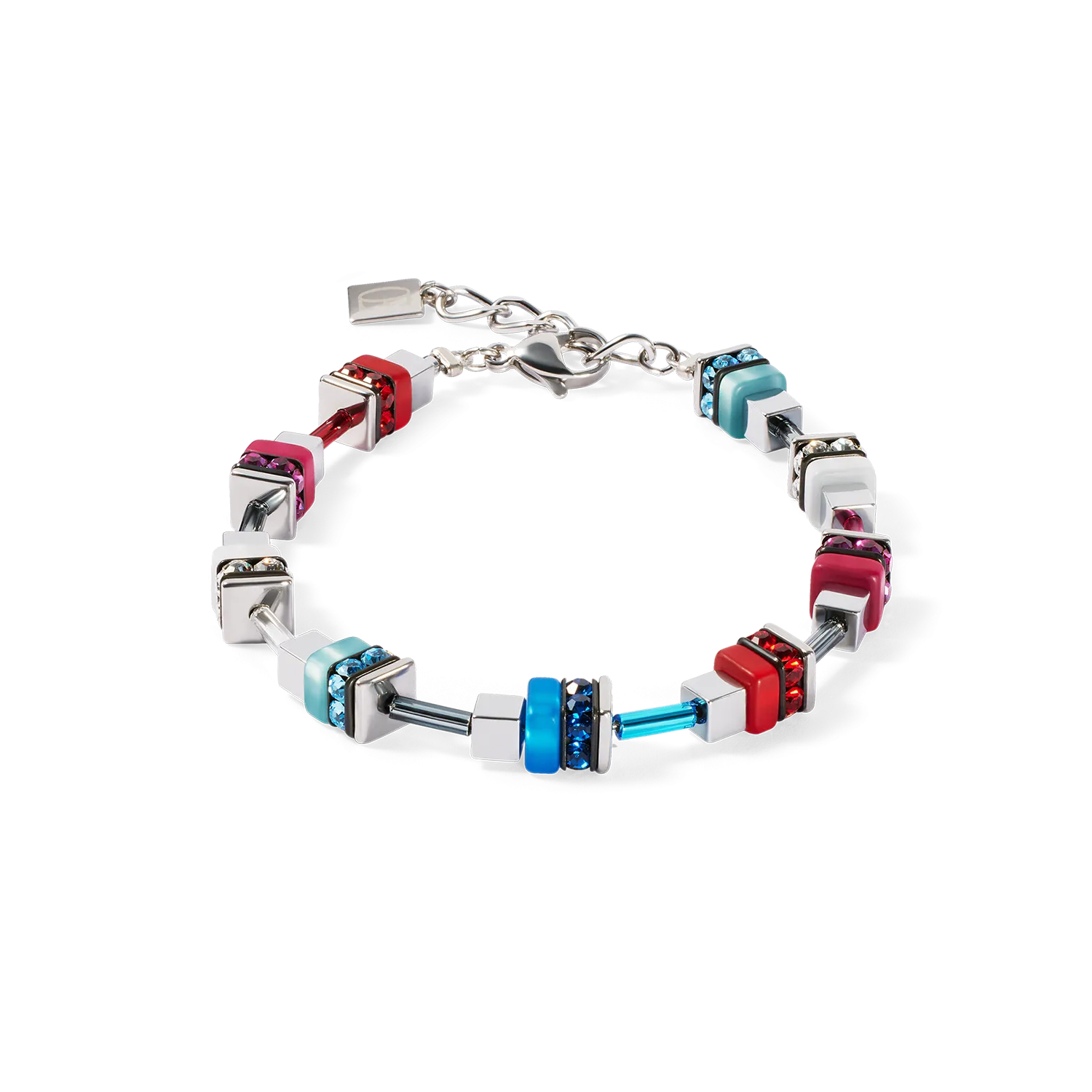 Bracelet Modern Future Cube blue-red