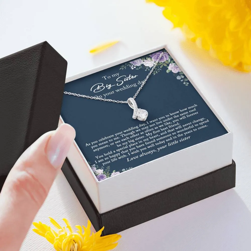 Bride Gift from Sister, To My Big Sister Wedding Gift from Little Sister, Wedding Day Gift for Bride from Little Sister