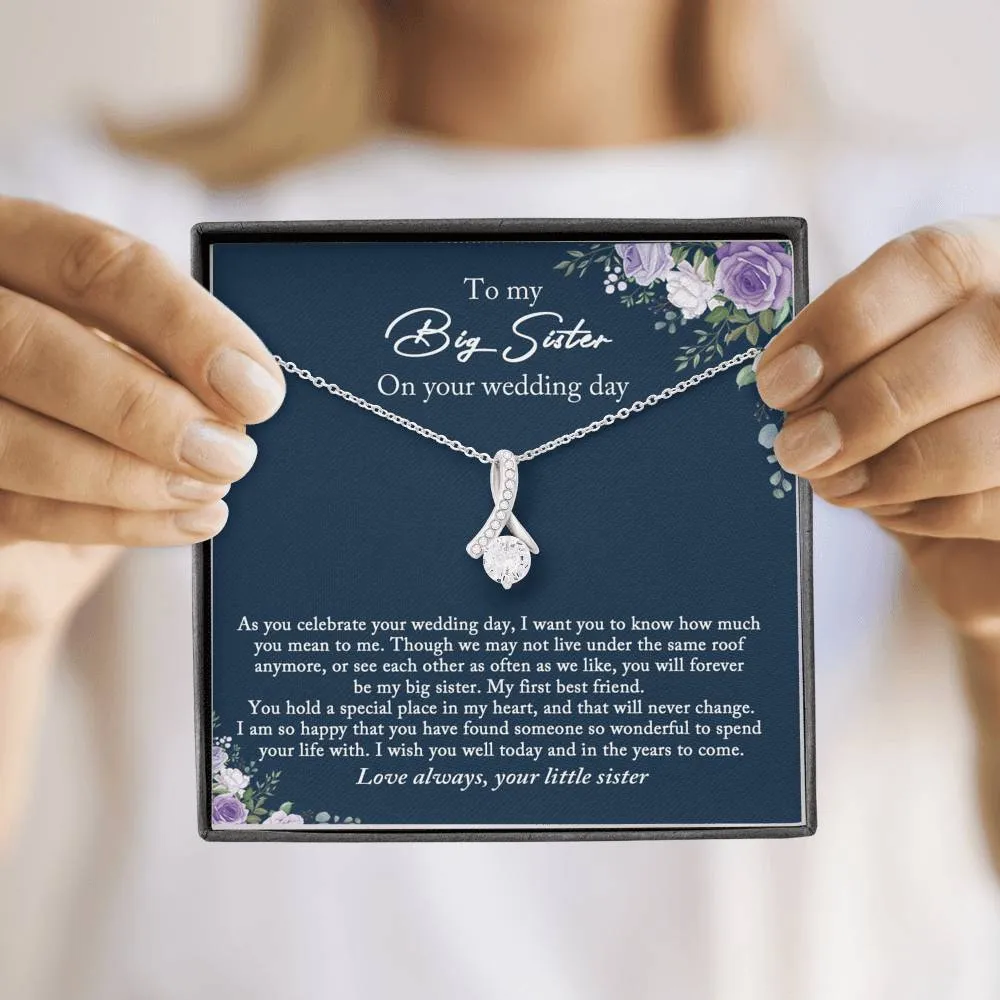 Bride Gift from Sister, To My Big Sister Wedding Gift from Little Sister, Wedding Day Gift for Bride from Little Sister