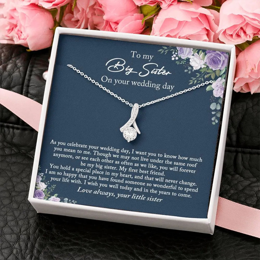 Bride Gift from Sister, To My Big Sister Wedding Gift from Little Sister, Wedding Day Gift for Bride from Little Sister