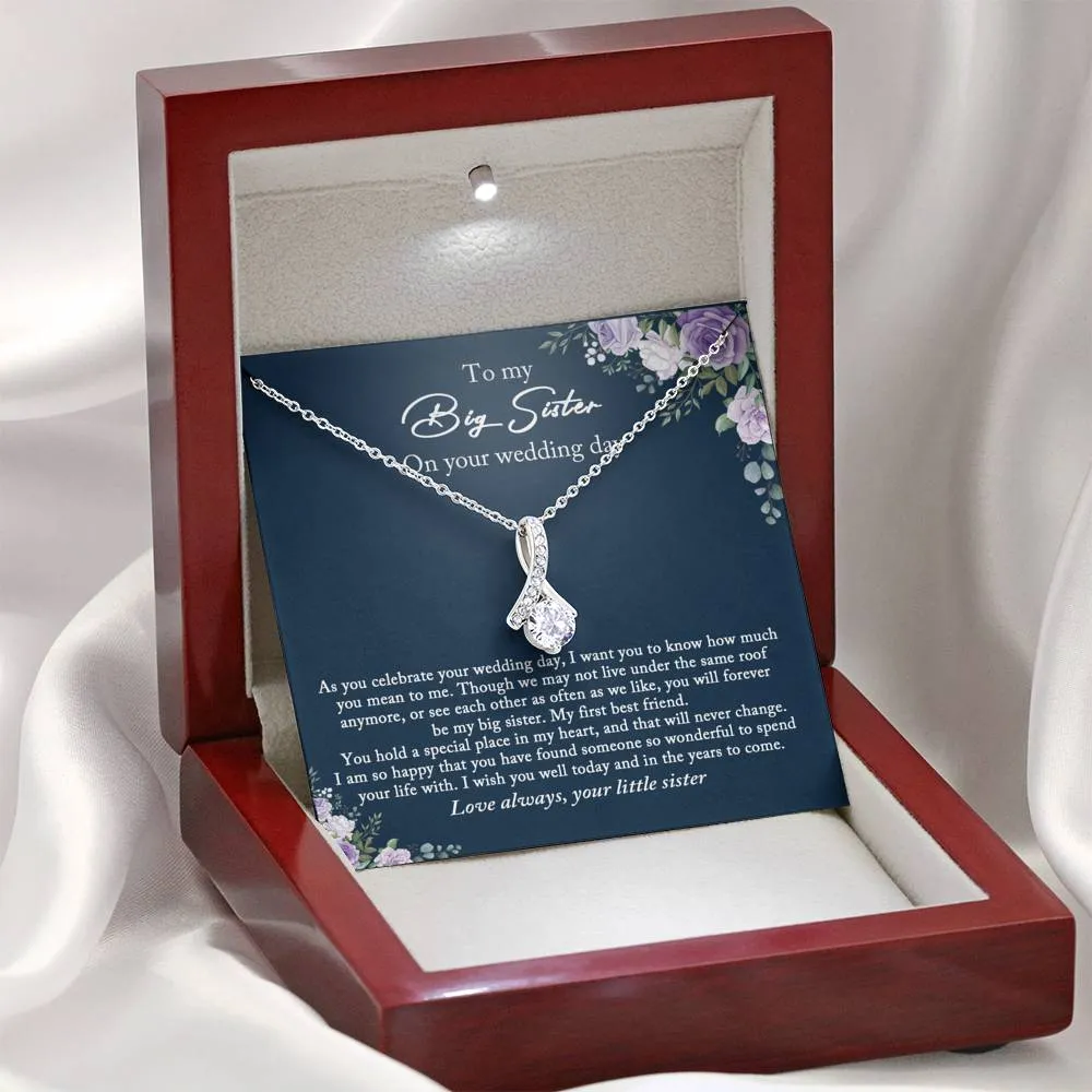 Bride Gift from Sister, To My Big Sister Wedding Gift from Little Sister, Wedding Day Gift for Bride from Little Sister