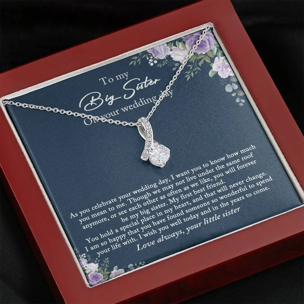 Bride Gift from Sister, To My Big Sister Wedding Gift from Little Sister, Wedding Day Gift for Bride from Little Sister