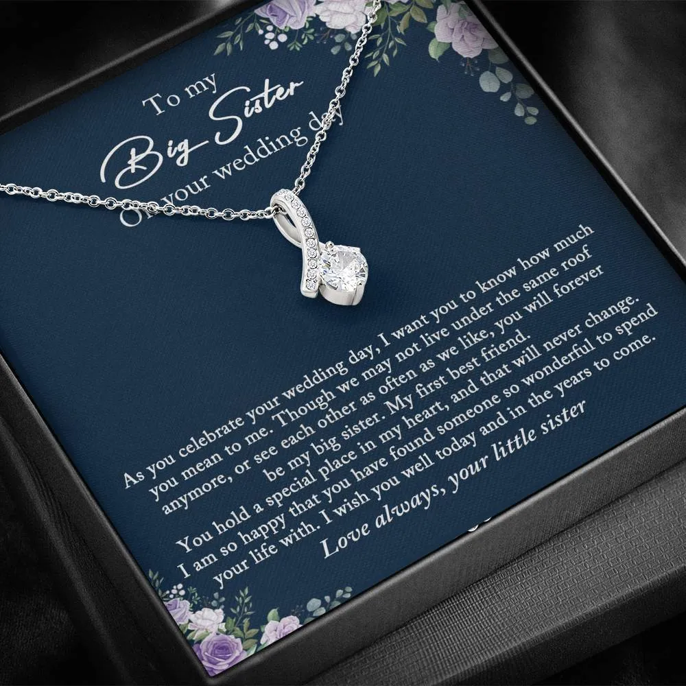 Bride Gift from Sister, To My Big Sister Wedding Gift from Little Sister, Wedding Day Gift for Bride from Little Sister