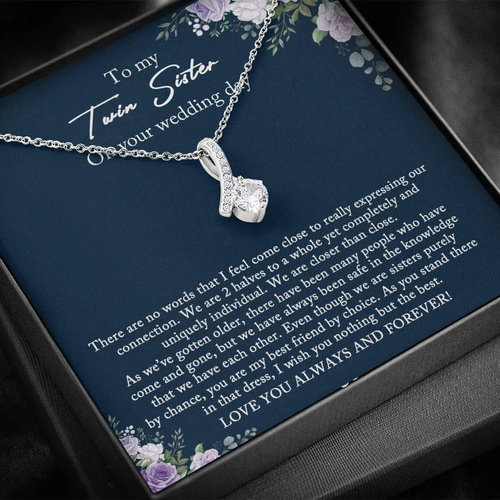 Bride Gift from Sister, Twin Sister Wedding Gift from Twin Sister, Sister Wedding Gift from Twin Sister