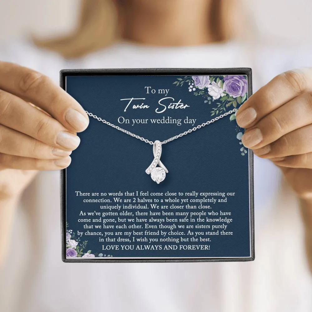 Bride Gift from Sister, Twin Sister Wedding Gift from Twin Sister, Sister Wedding Gift from Twin Sister