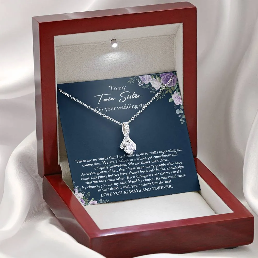 Bride Gift from Sister, Twin Sister Wedding Gift from Twin Sister, Sister Wedding Gift from Twin Sister