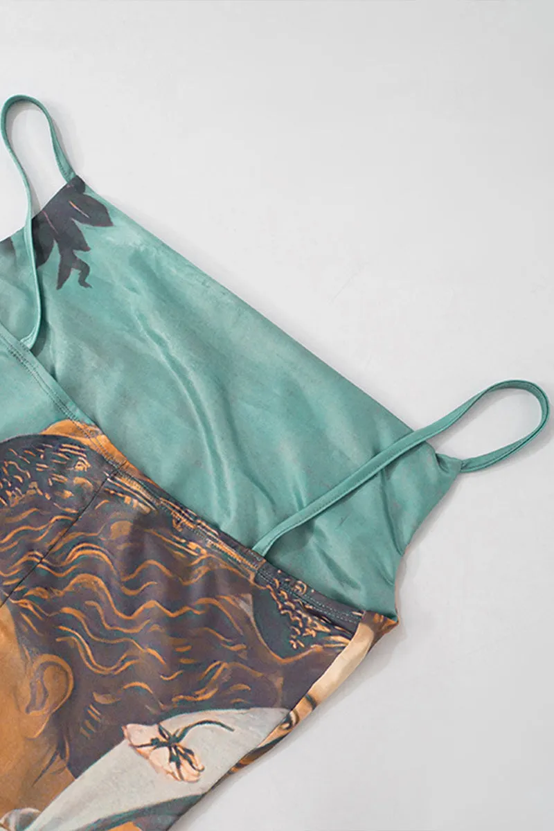 BS3122 Graphic Cami Dress