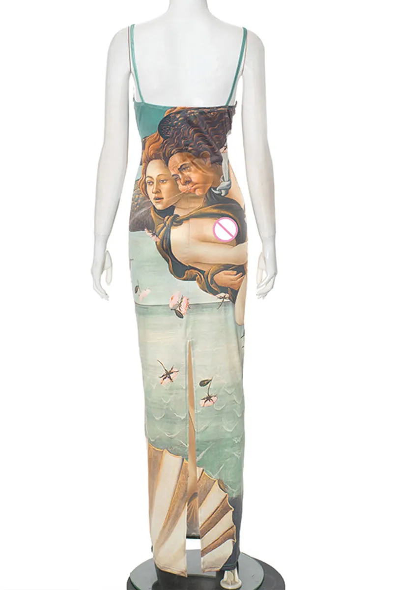 BS3122 Graphic Cami Dress