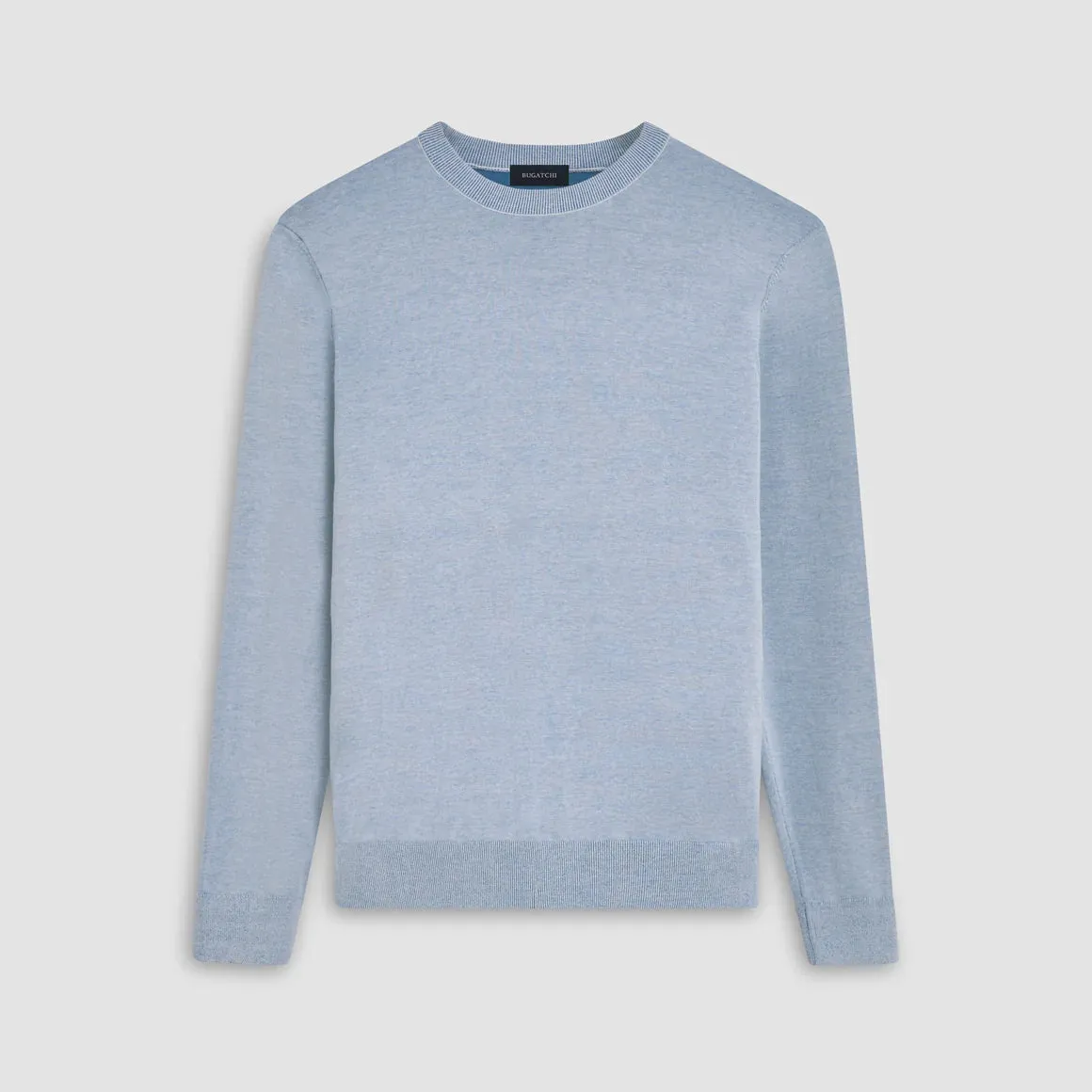 Bugatchi - Long Sleeve Melange Crewneck Sweater