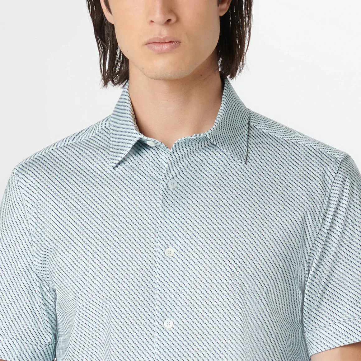 Bugatchi - OoohCotton Miles SS Shirt - Turquoise