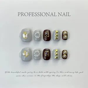 Burgundy Luxe – Pearls & Rhinestones in Timeless Elegance