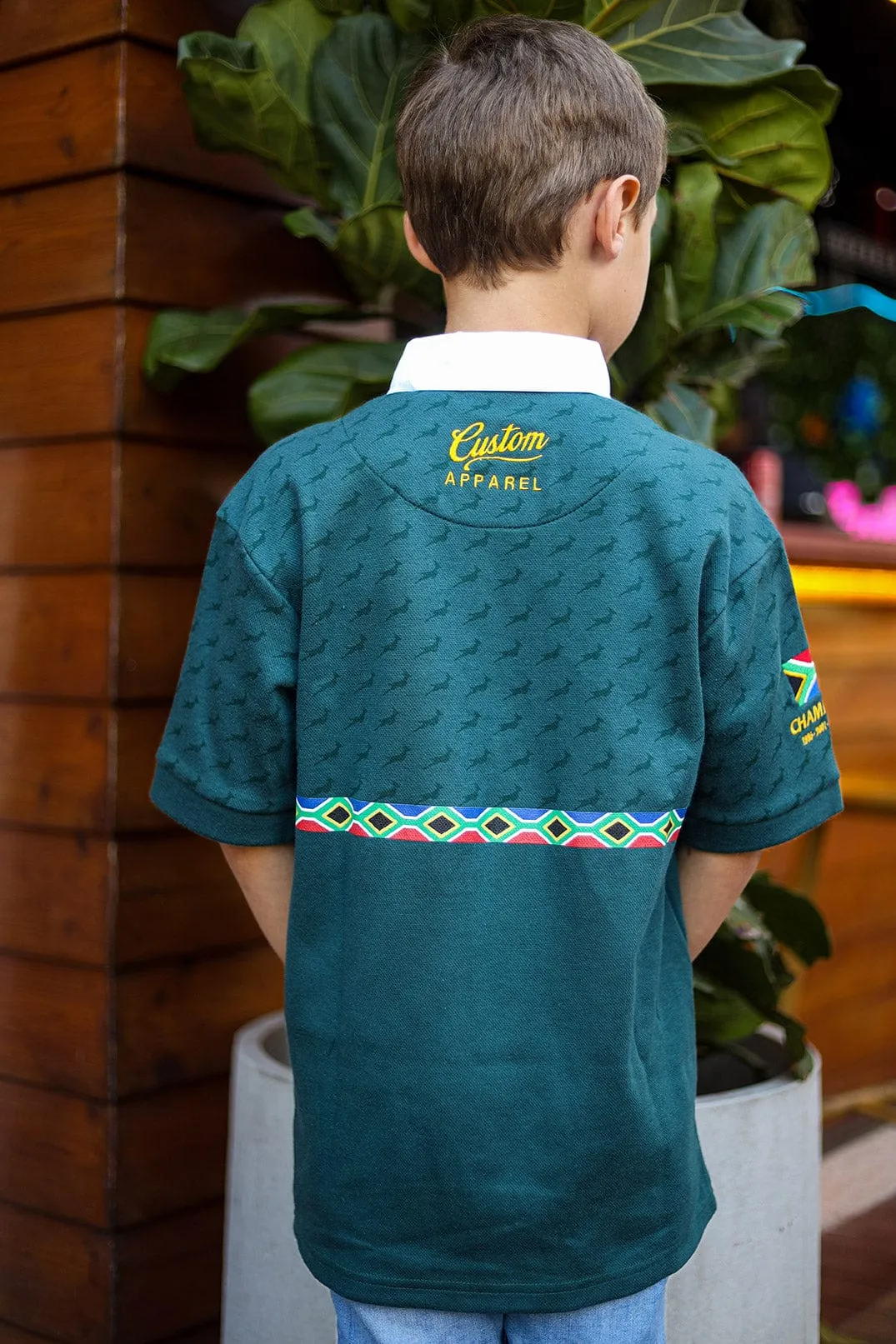 CA JNR Supporters Cotton Golfer | Green Amandla